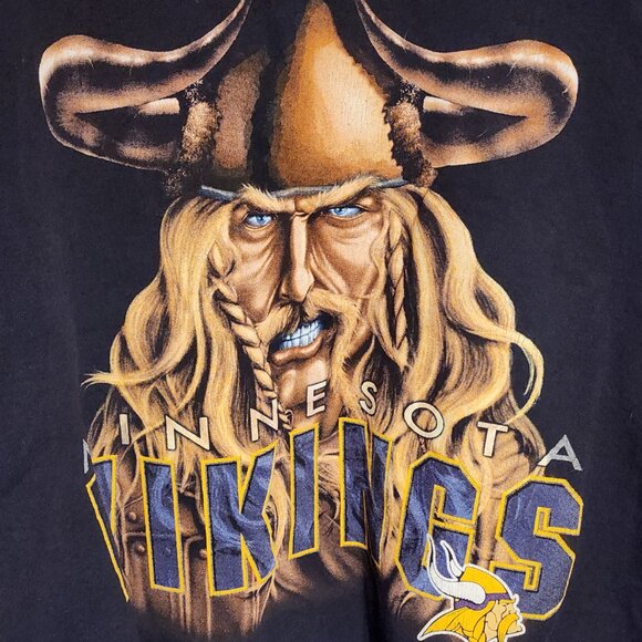 🏈 VTG 90s Starter Minnesota Vikings Sweatshirt 3XL USA Oversized 💜 - Picture 4 of 6